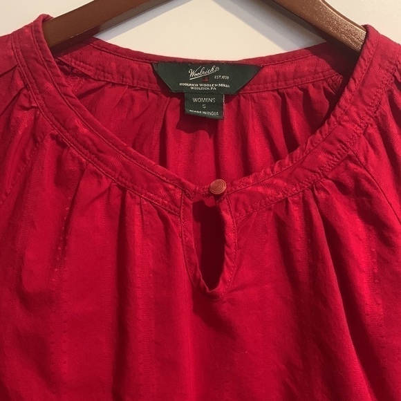 Woolrich Long Sleeve Keyhole Top Size Small - Picture 3 of 13